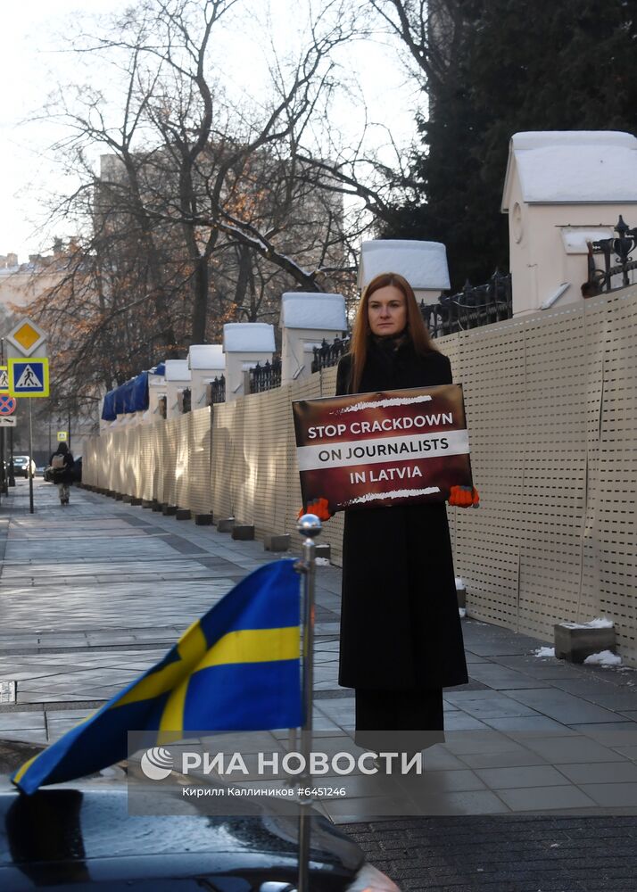 Одиночный пикет в защиту свободы слова в Москве