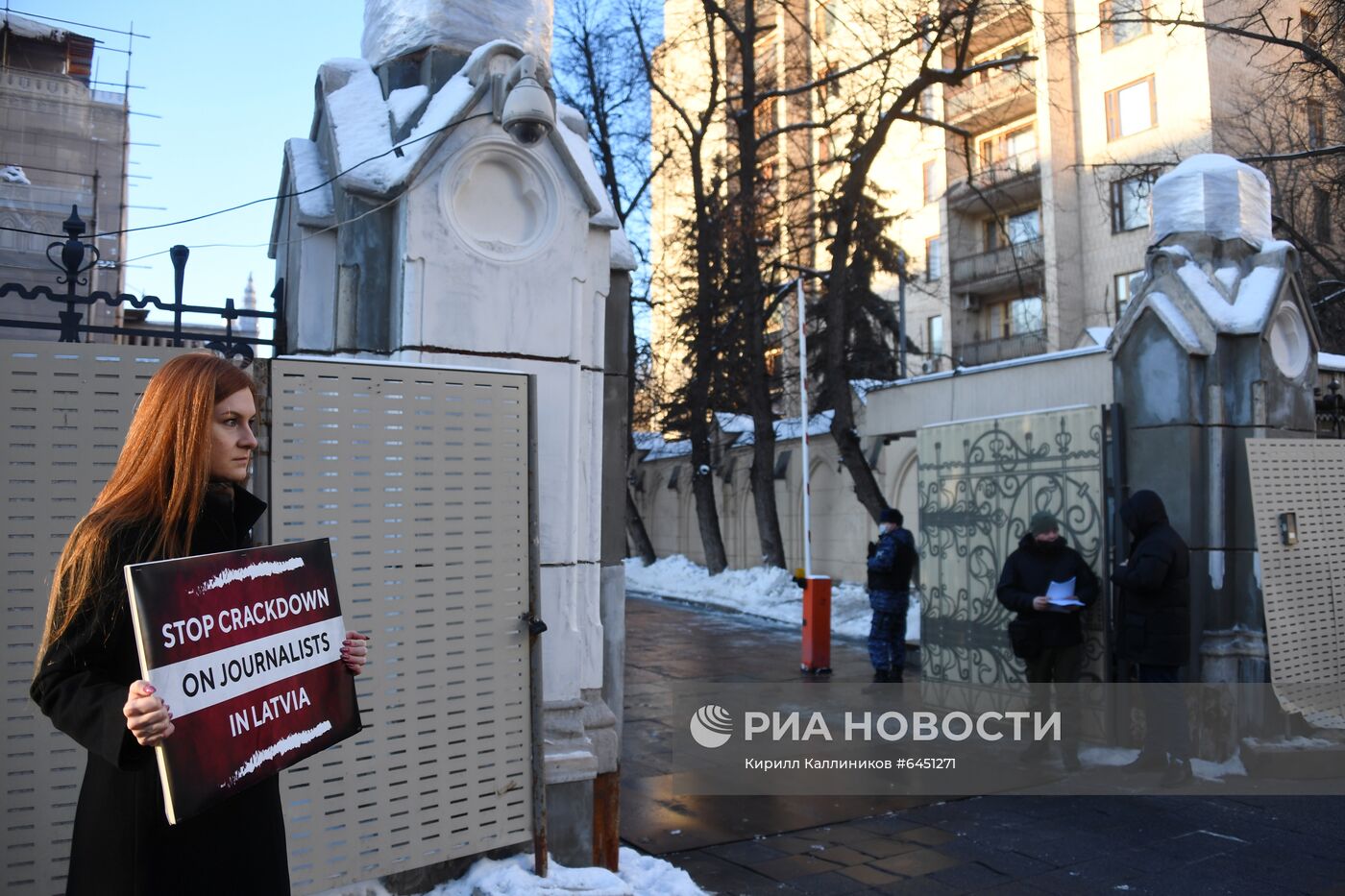 Одиночный пикет в защиту свободы слова в Москве