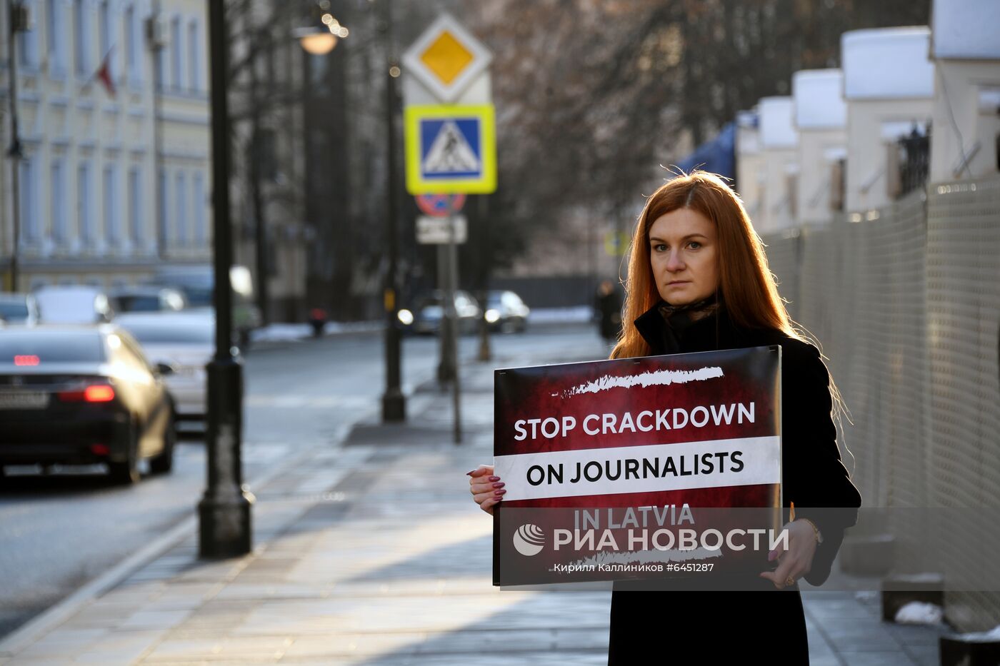 Одиночный пикет в защиту свободы слова в Москве