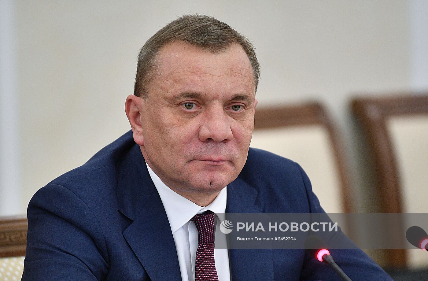 Встреча вице-премьера РФ Ю. Борисова с премьер-министром Белоруссии Р. Головченко