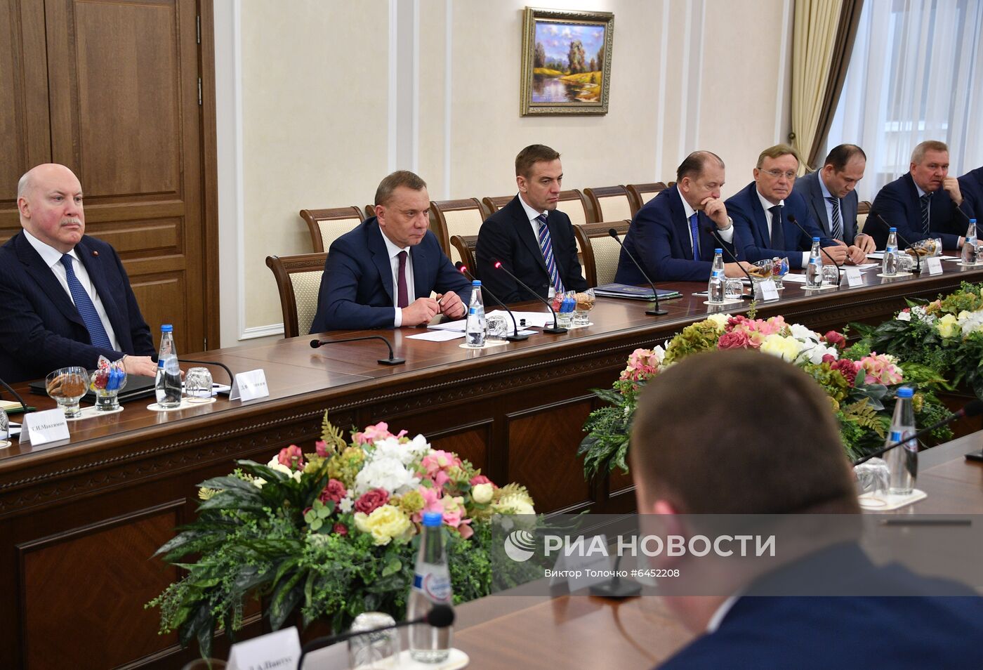 Встреча вице-премьера РФ Ю. Борисова с премьер-министром Белоруссии Р. Головченко