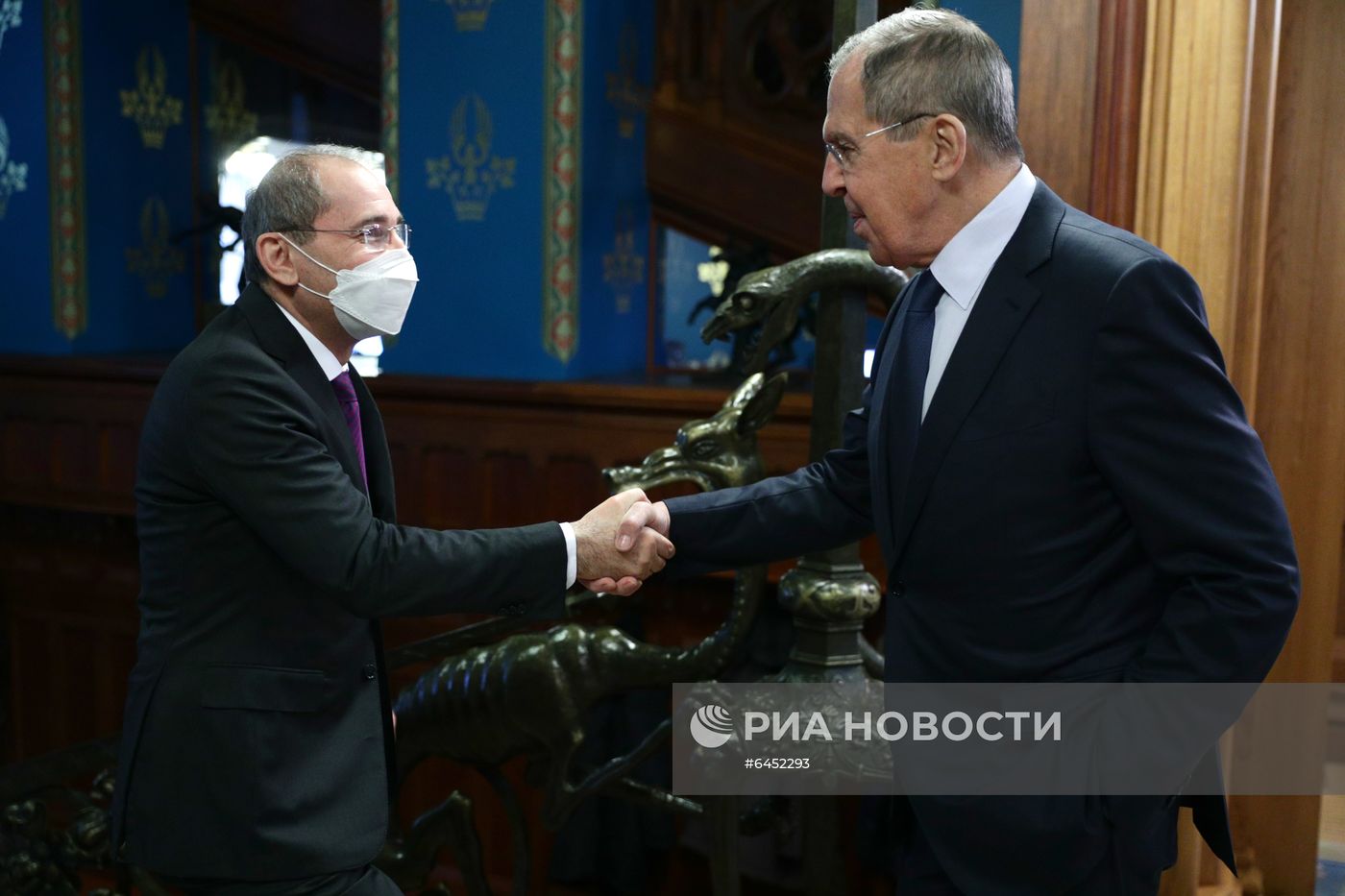 Встреча глав МИД РФ и Иордании С. Лаврова и А. Сафади