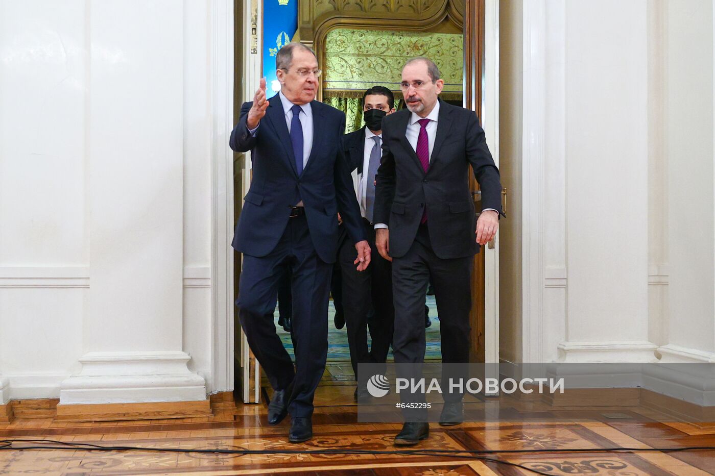Встреча глав МИД РФ и Иордании С. Лаврова и А. Сафади