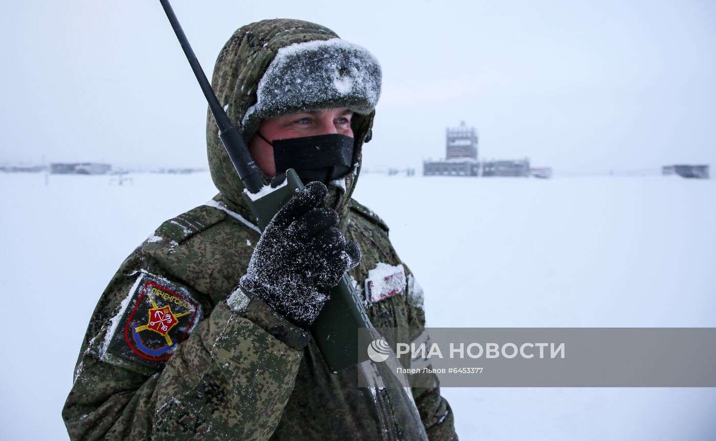 Учение мотострелковой бригады Северного флота в Мурманской области