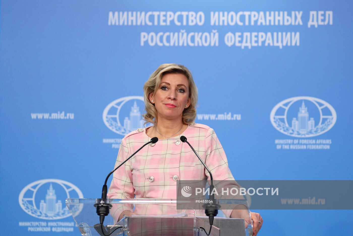Брифинг официального представителя МИД России М. Захаровой