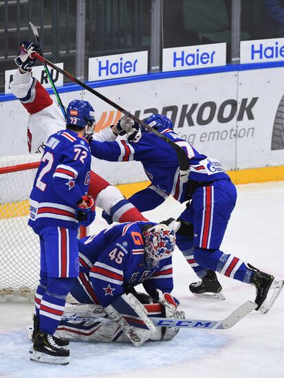 Хоккей. КХЛ. Матч СКА – "Локомотив"