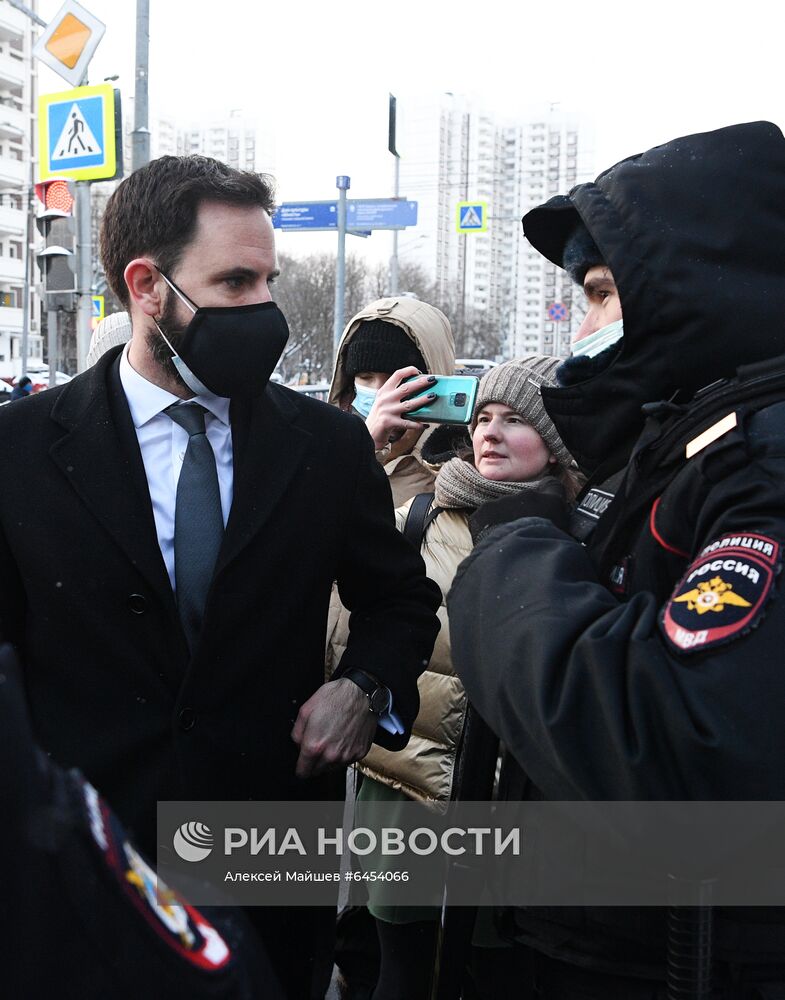 Заседание по делу А. Навального,  обвиняемого в клевете в отношении ветерана