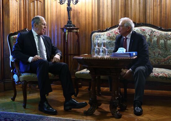 Встреча главы МИД РФ С. Лаврова и верховного представителя ЕС Ж. Борреля