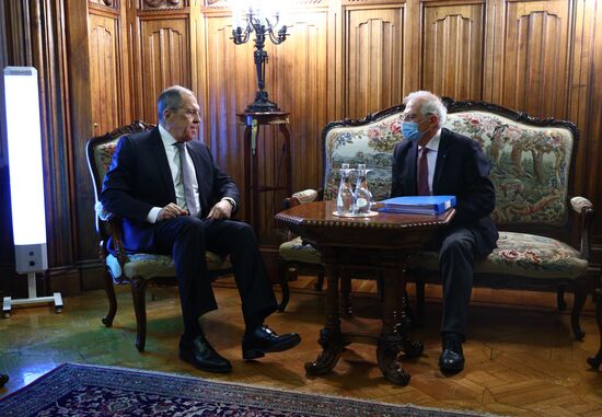 Встреча главы МИД РФ С. Лаврова и верховного представителя ЕС Ж. Борреля