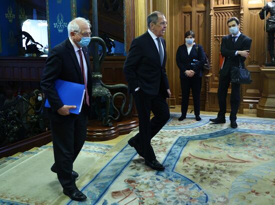 Встреча главы МИД РФ С. Лаврова и верховного представителя ЕС Ж. Борреля