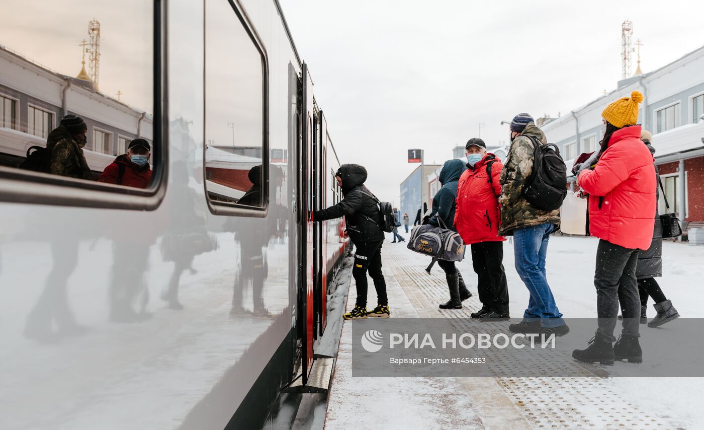 Запуск рельсовых автобусов "Орлан" в Иваново