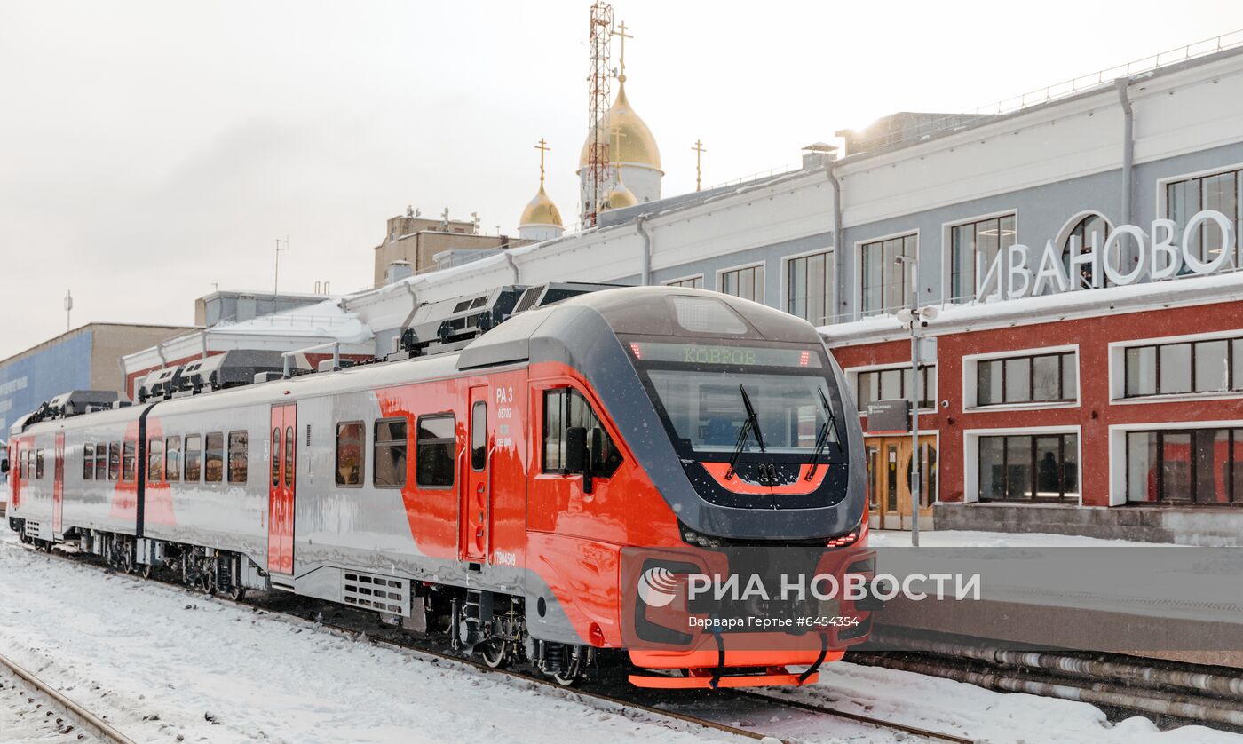 Запуск рельсовых автобусов "Орлан" в Иваново