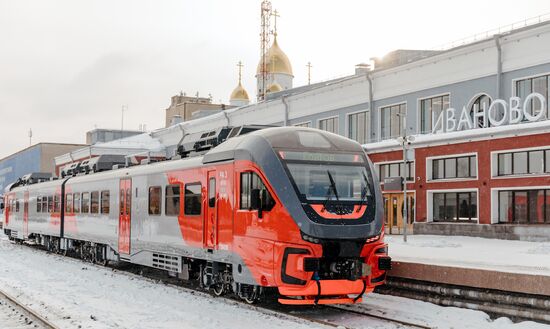 Запуск рельсовых автобусов "Орлан" в Иваново