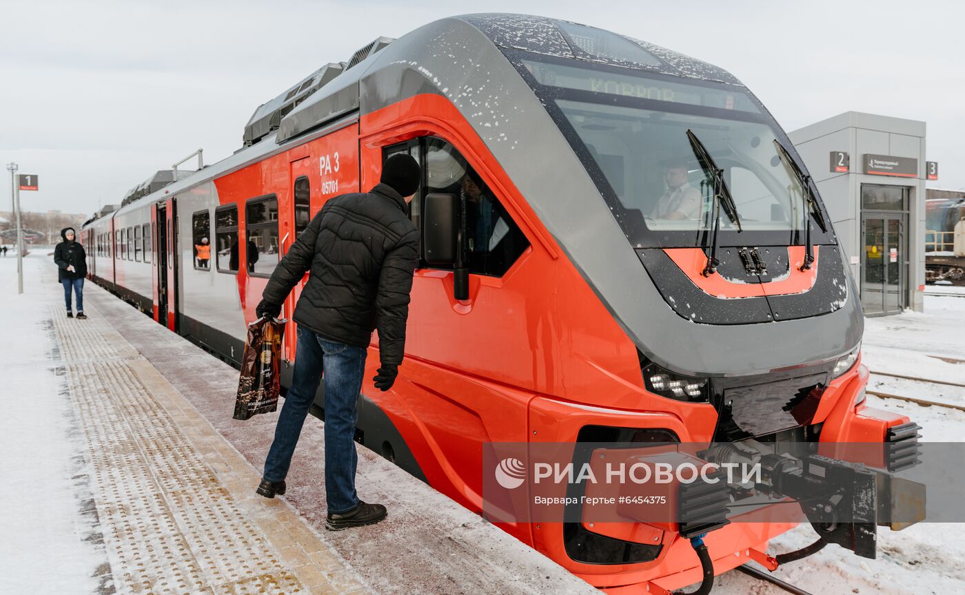 Запуск рельсовых автобусов "Орлан" в Иваново