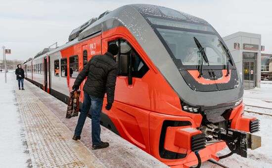 Запуск рельсовых автобусов "Орлан" в Иваново