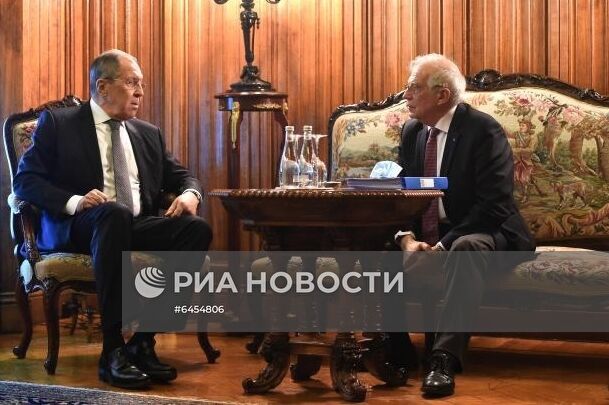 Встреча главы МИД РФ С. Лаврова и верховного представителя ЕС Ж. Борреля