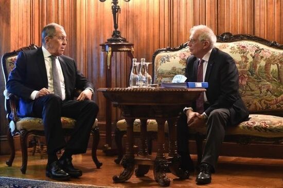 Встреча главы МИД РФ С. Лаврова и верховного представителя ЕС Ж. Борреля