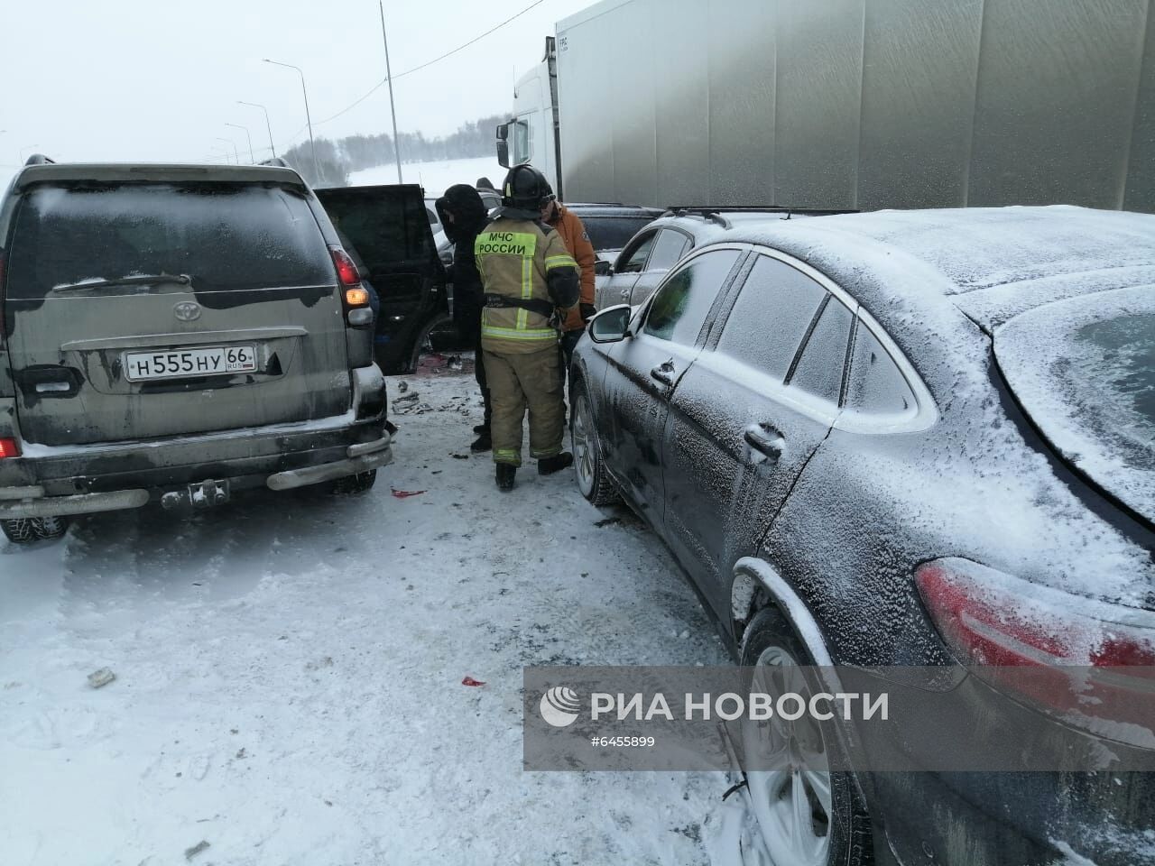 Массовое ДТП в Свердловской области