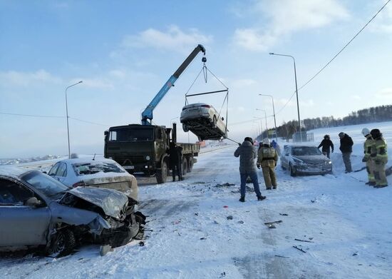 Массовое ДТП в Свердловской области