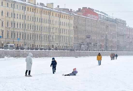 Зима в Санкт-Петербурге