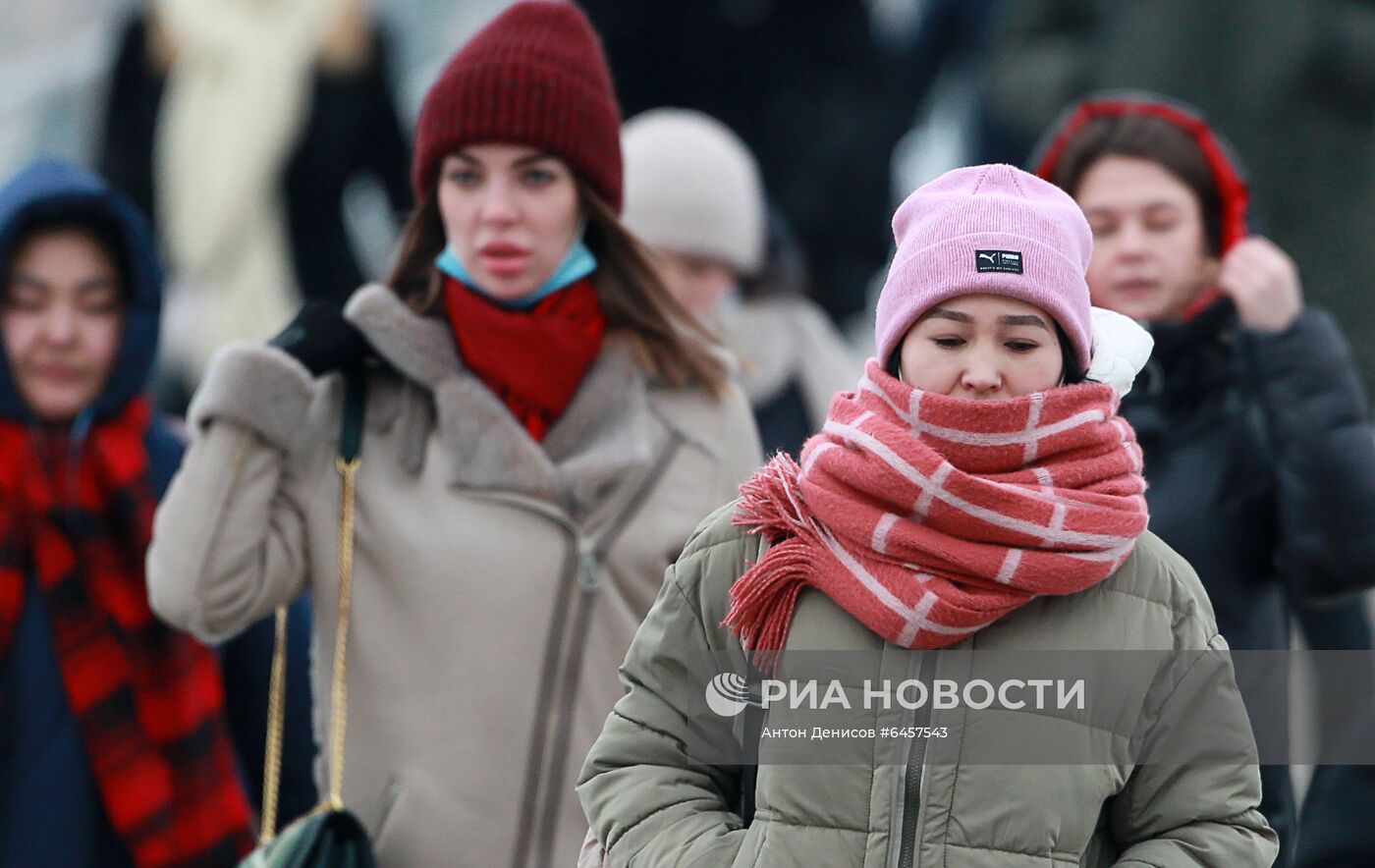 Морозы в Москве 