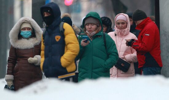 Морозы в Москве 