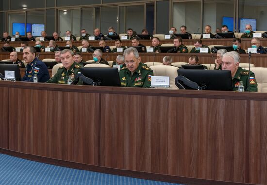 Министр обороны РФ  С. Шойгу открыл оперативно-мобилизационный сбор руководящего состава Минобороны
