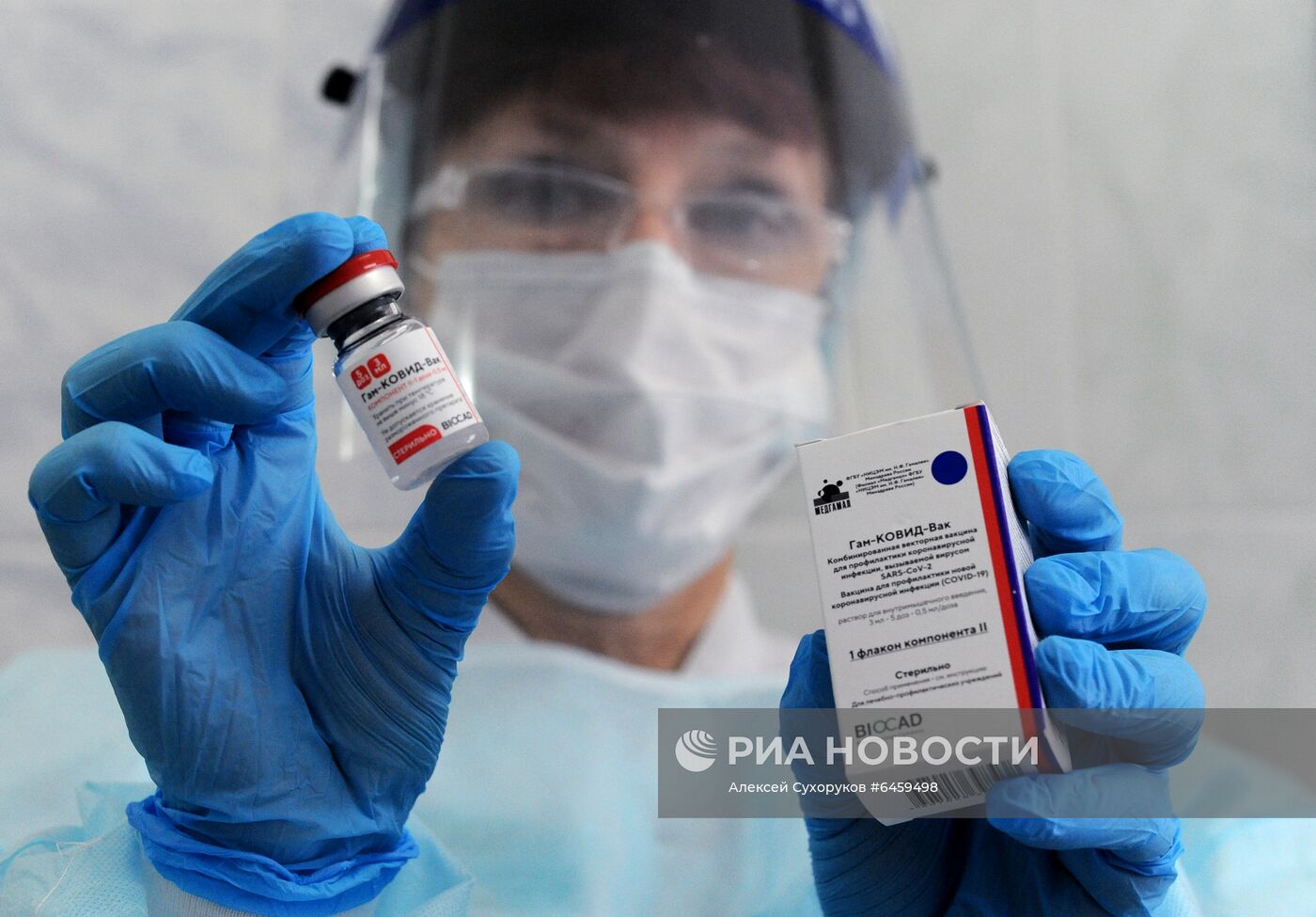 Вакцинация от коронавируса сотрудников ОМОН в Тамбове