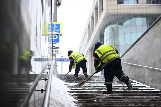 Снегопад в Москве