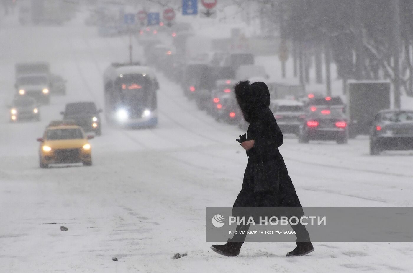 Снегопад в Москве