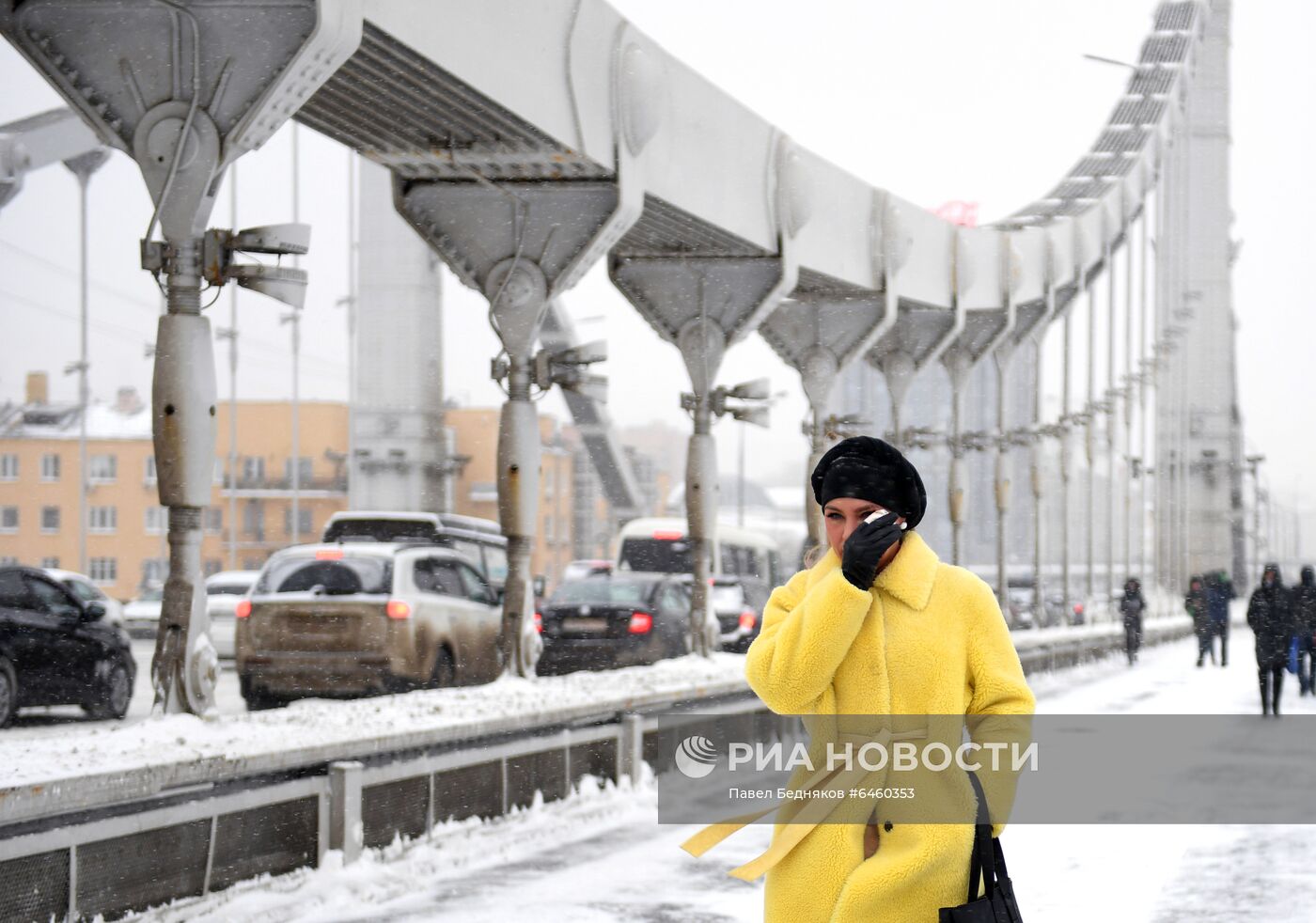 Снегопад в Москве 