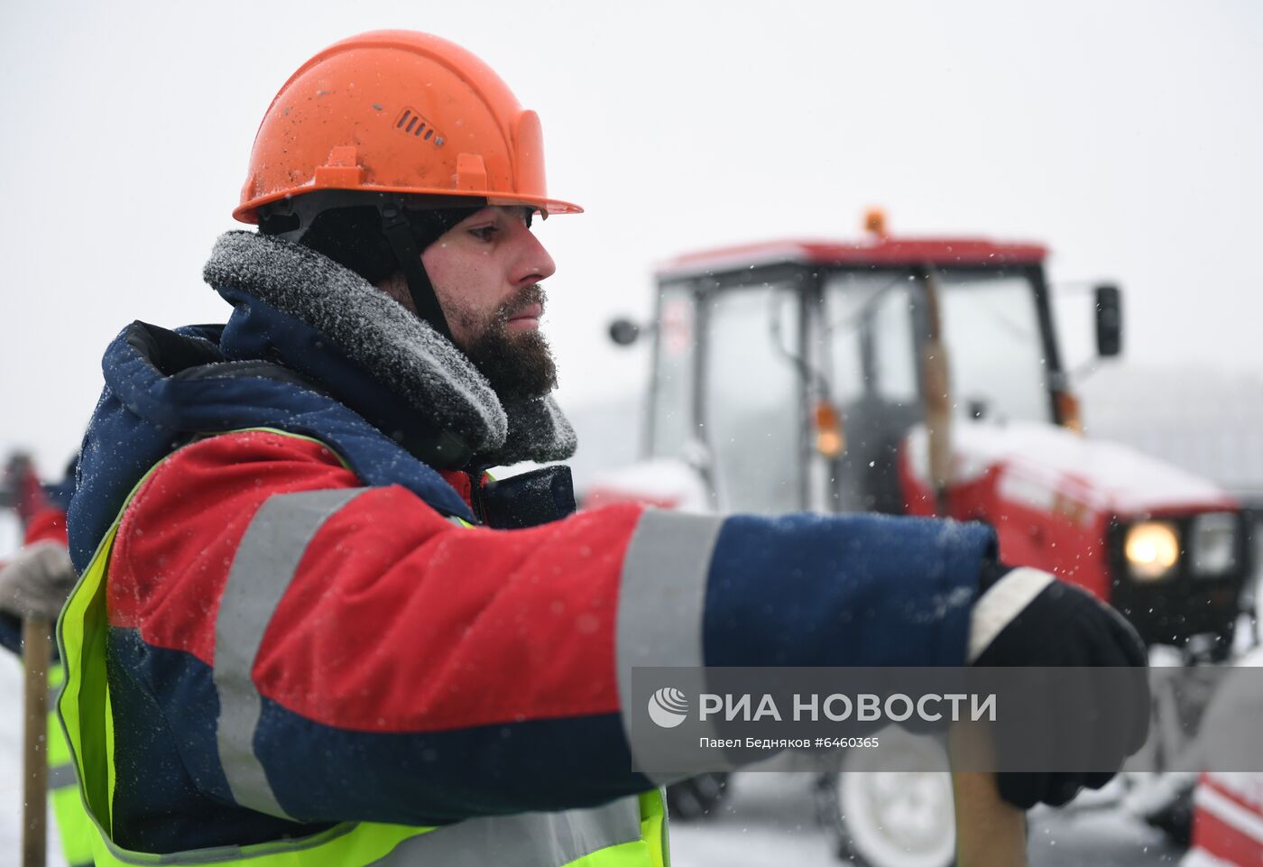 Снегопад в Москве 