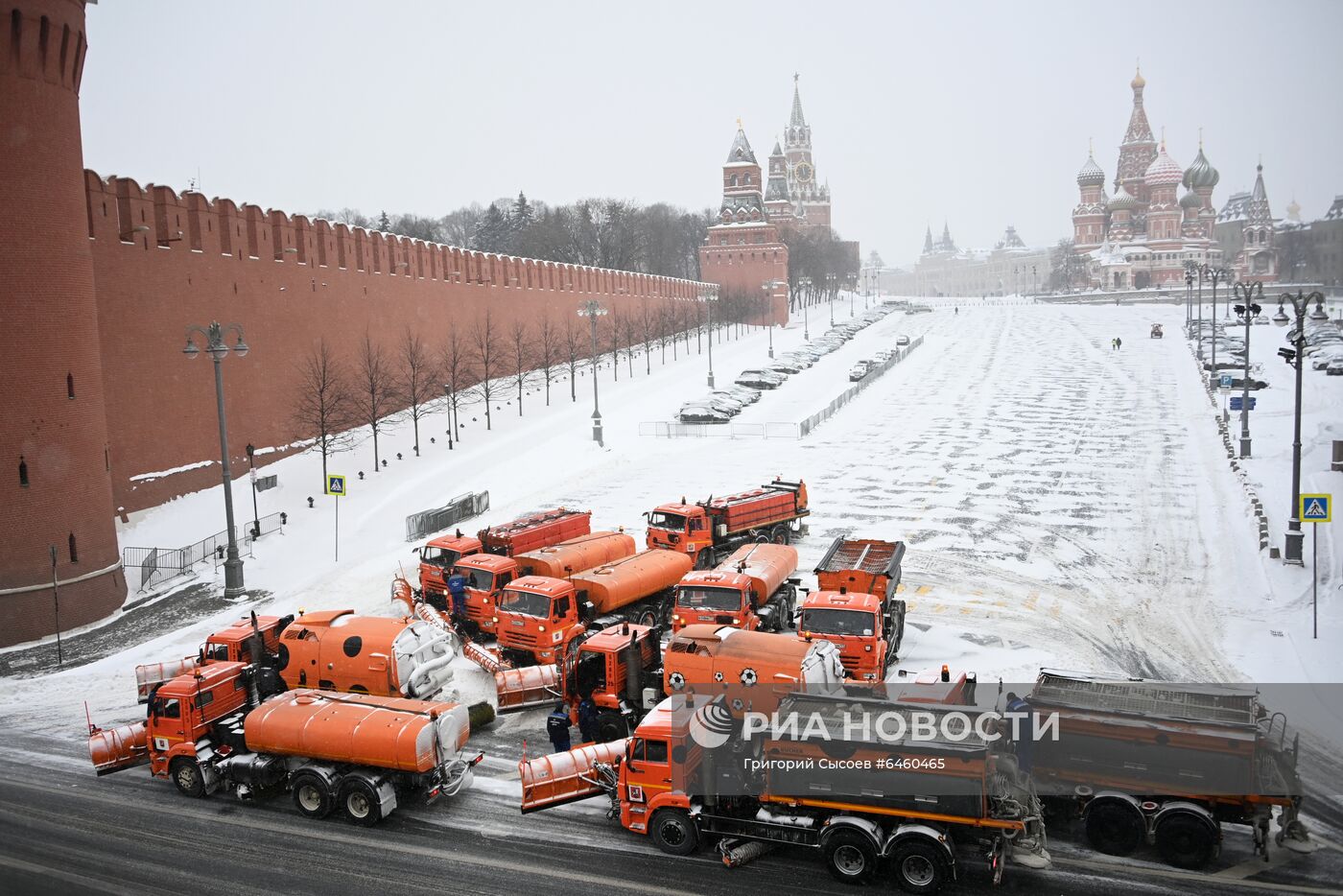 Снегопад в Москве