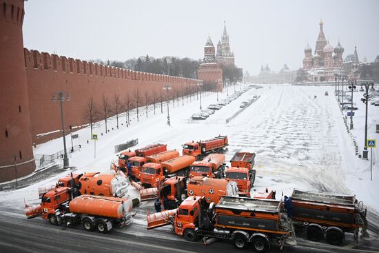 Снегопад в Москве