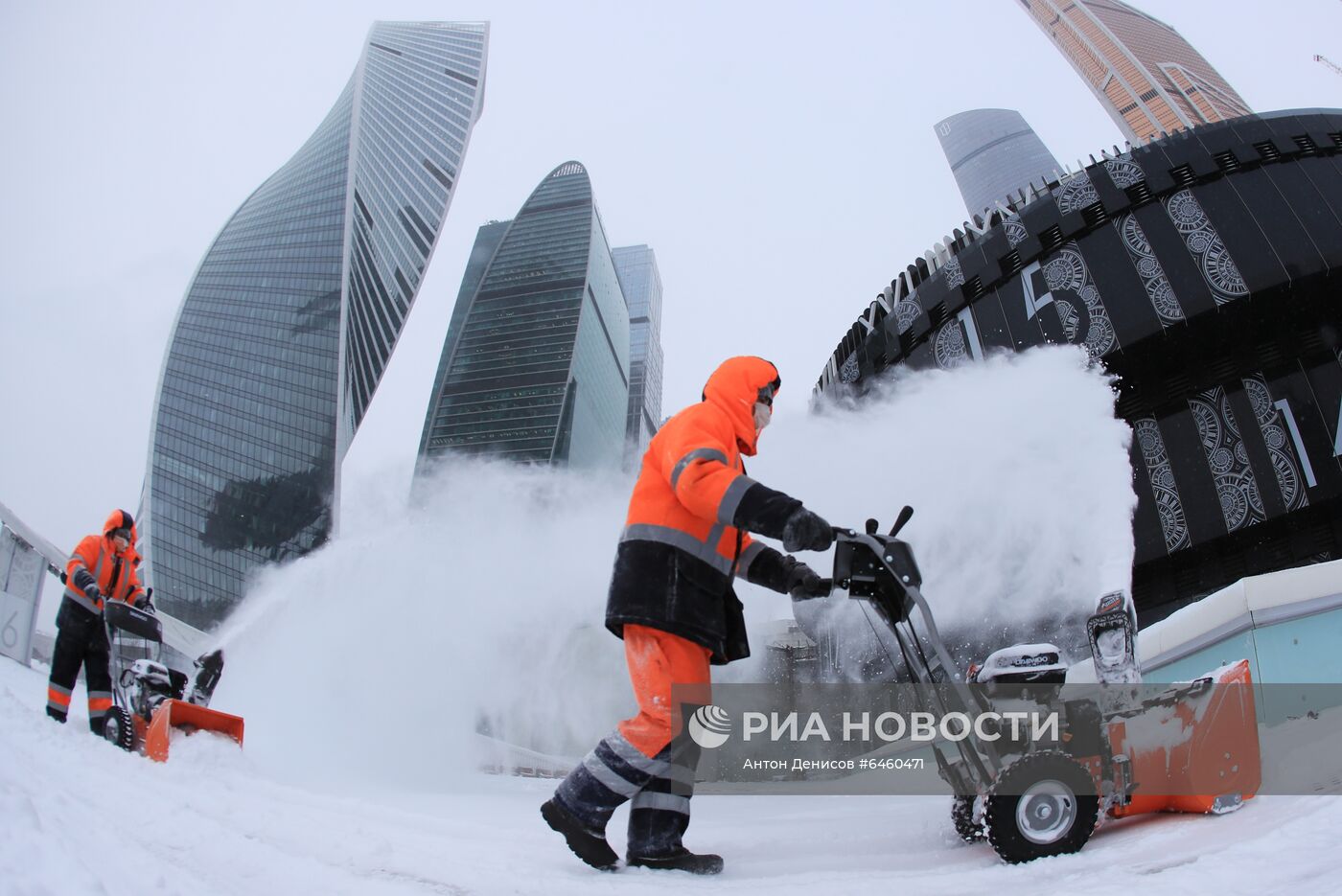 Снегопад в Москве