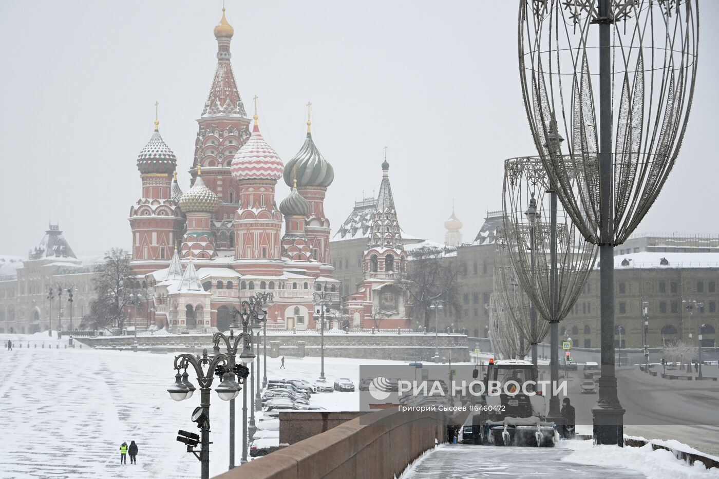 Снегопад в Москве