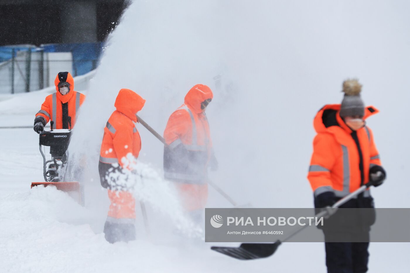 Снегопад в Москве