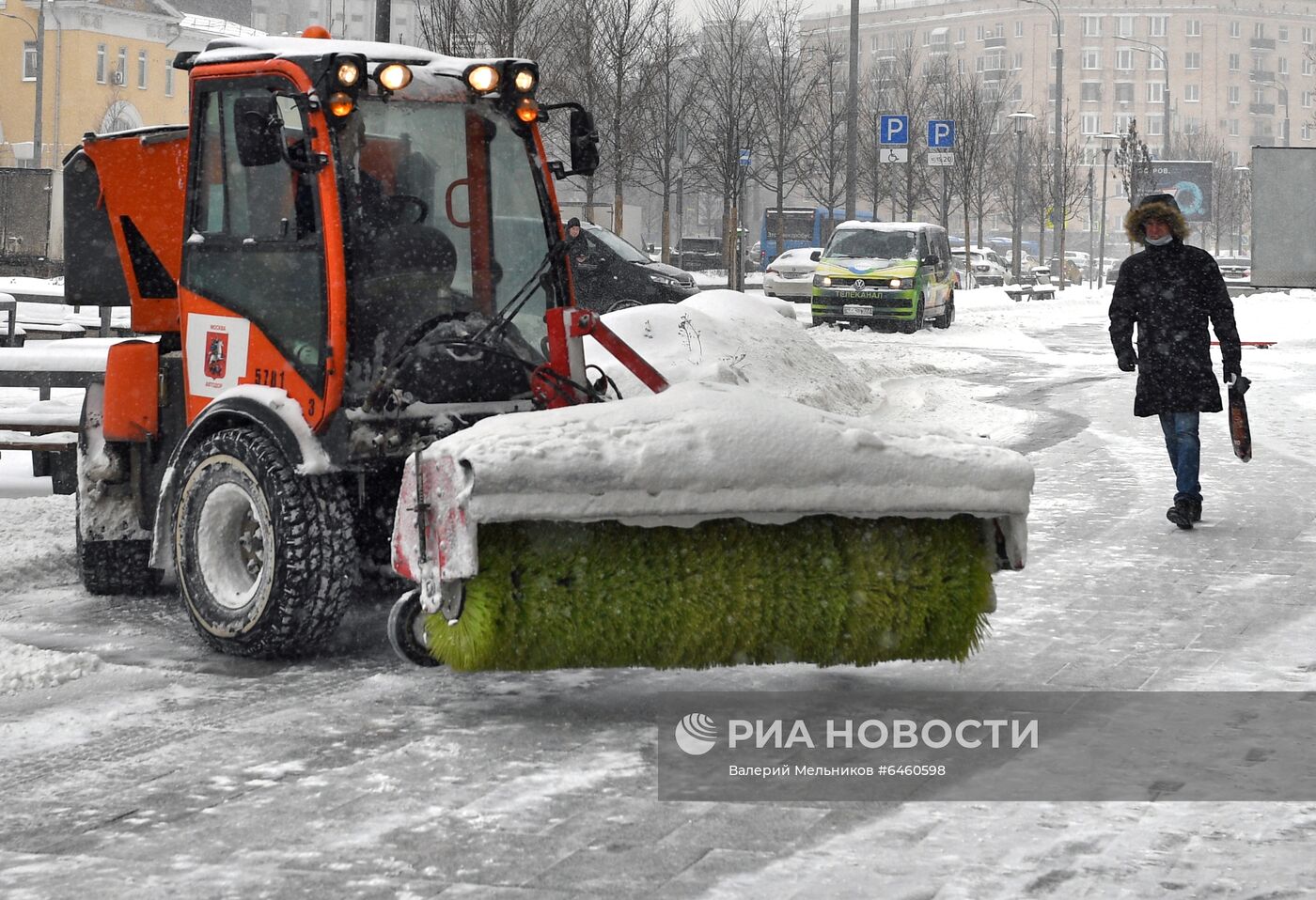 Снегопад в Москве