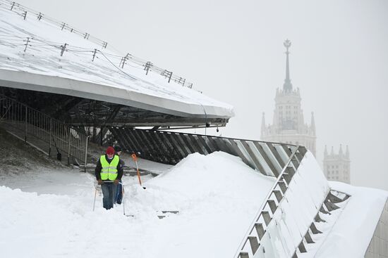 Снегопад в Москве