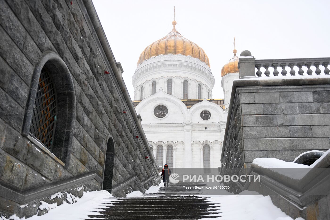 Снегопад в Москве 