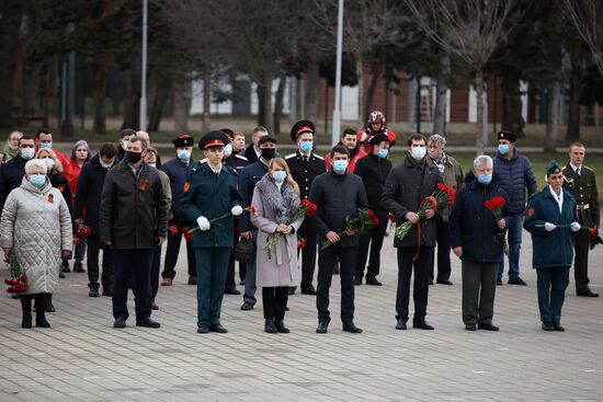 Празднование 78-летия освобождения Краснодара от фашистов