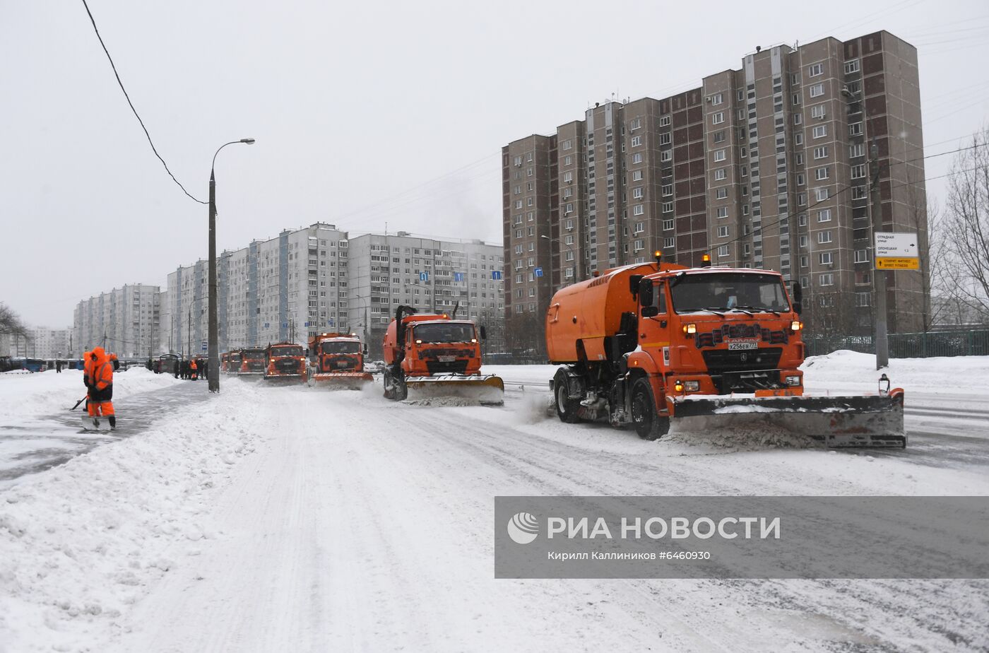 Снегопад в Москве