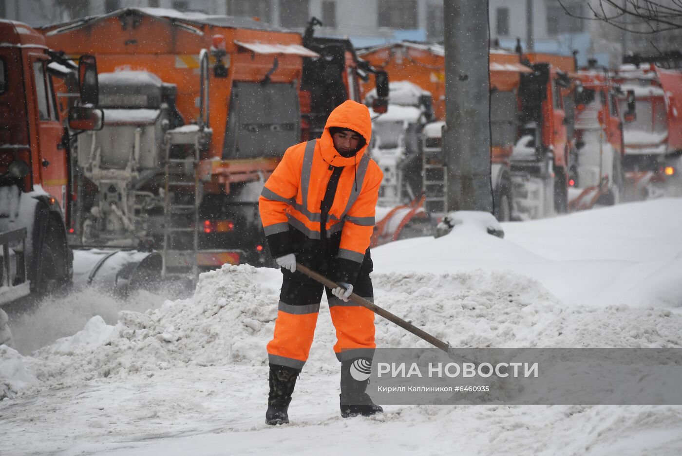 Снегопад в Москве