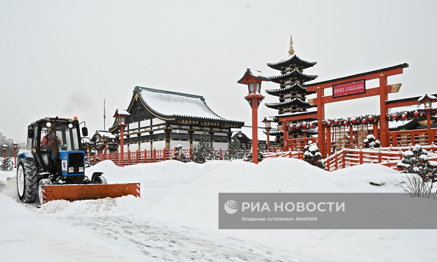 Снегопад в Москве