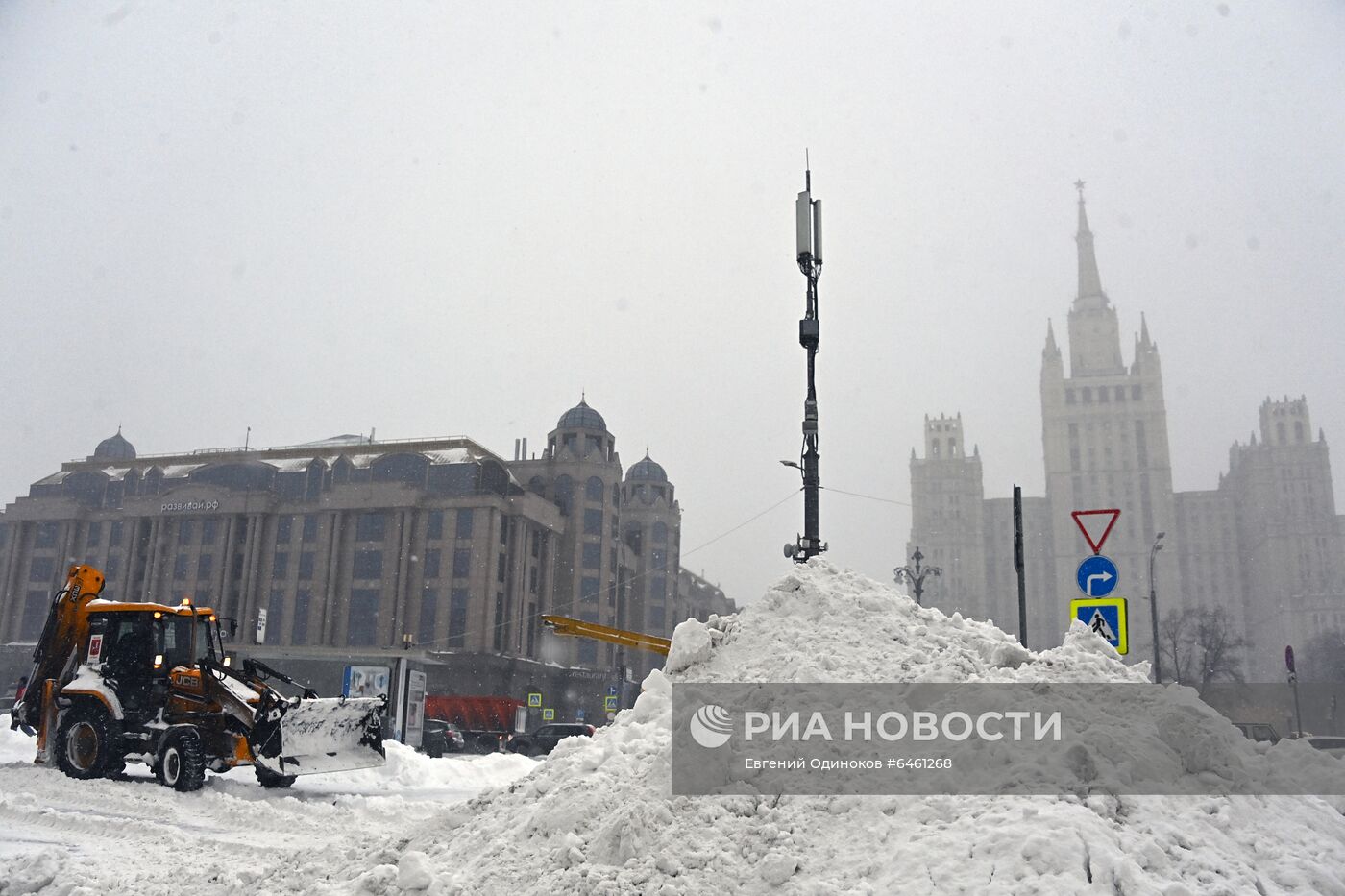Снегопад в Москве