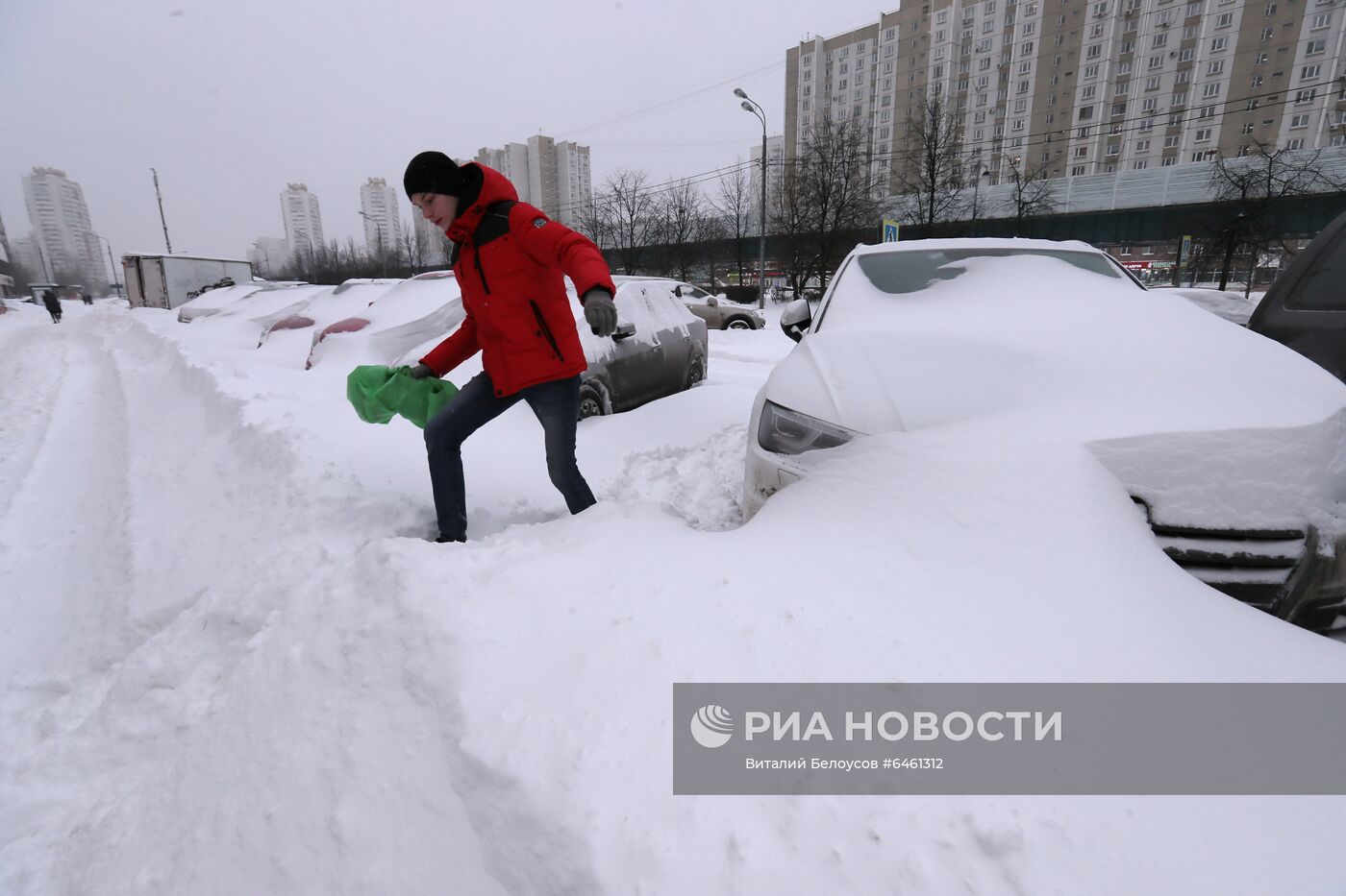 Снегопад в Москве