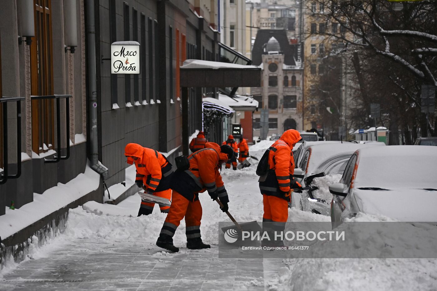 Снегопад в Москве