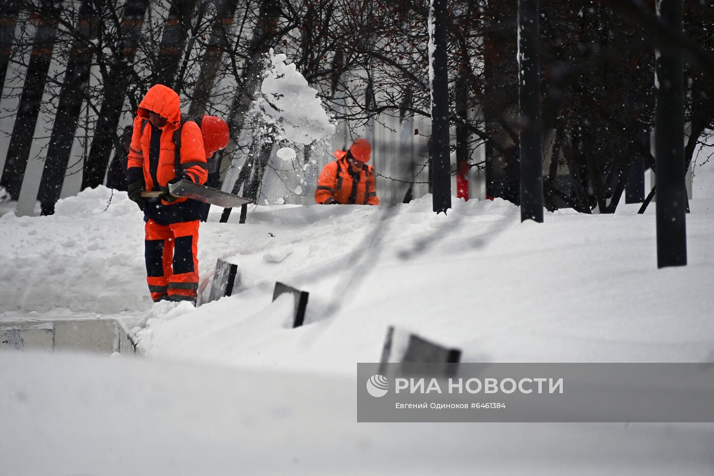 Снегопад в Москве