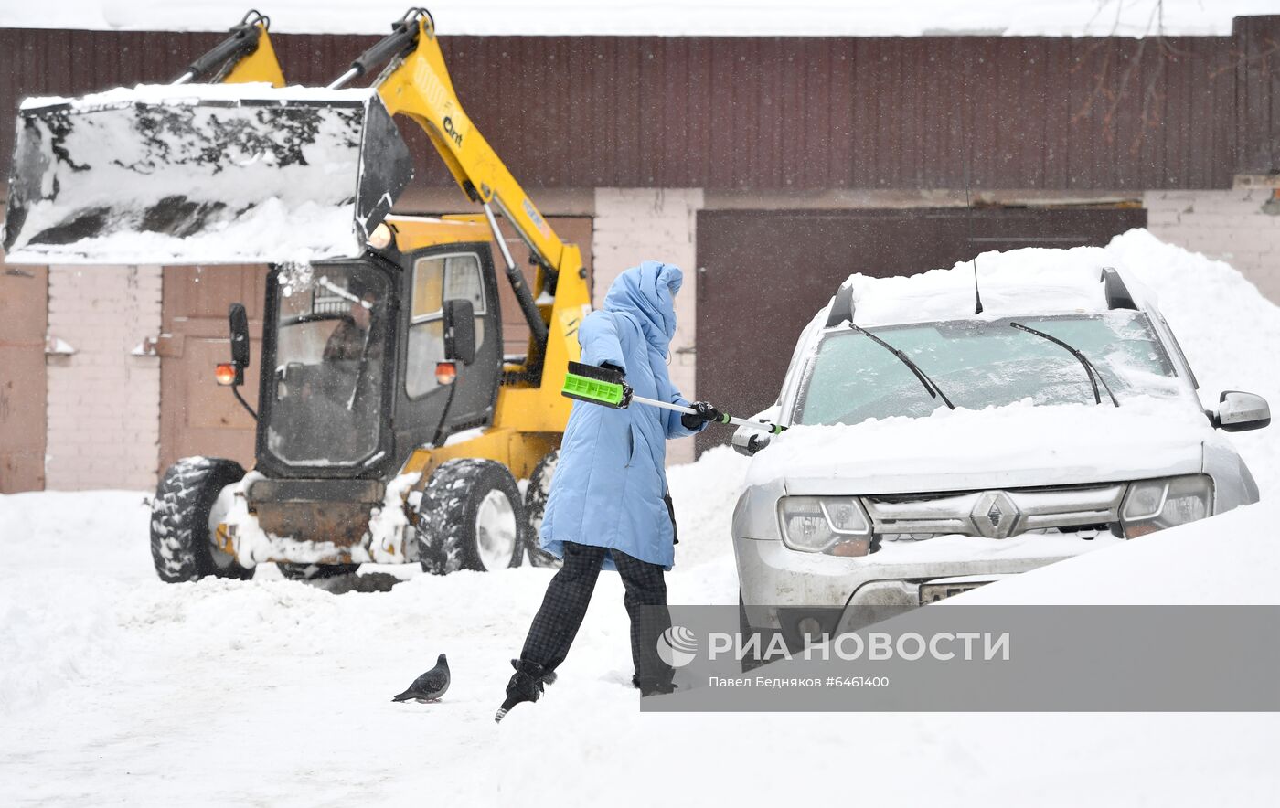 Снегопад в Москве 