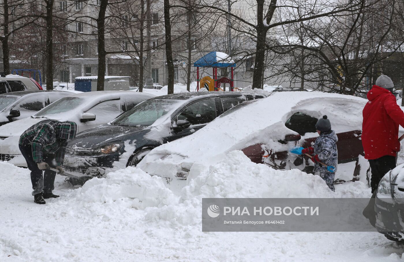 Снегопад в Москве
